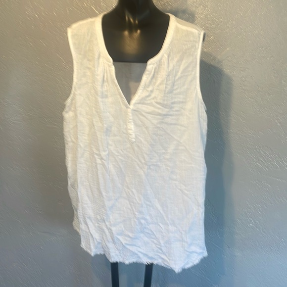 Beach lunch lounge 100% cotton extra large summer blouse - Picture 1 of 4